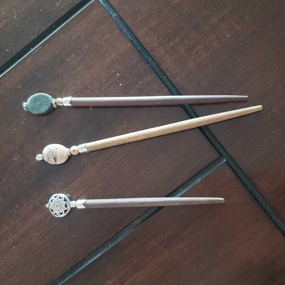 Lilla Rose Hair Sticks wooden- per PIECE